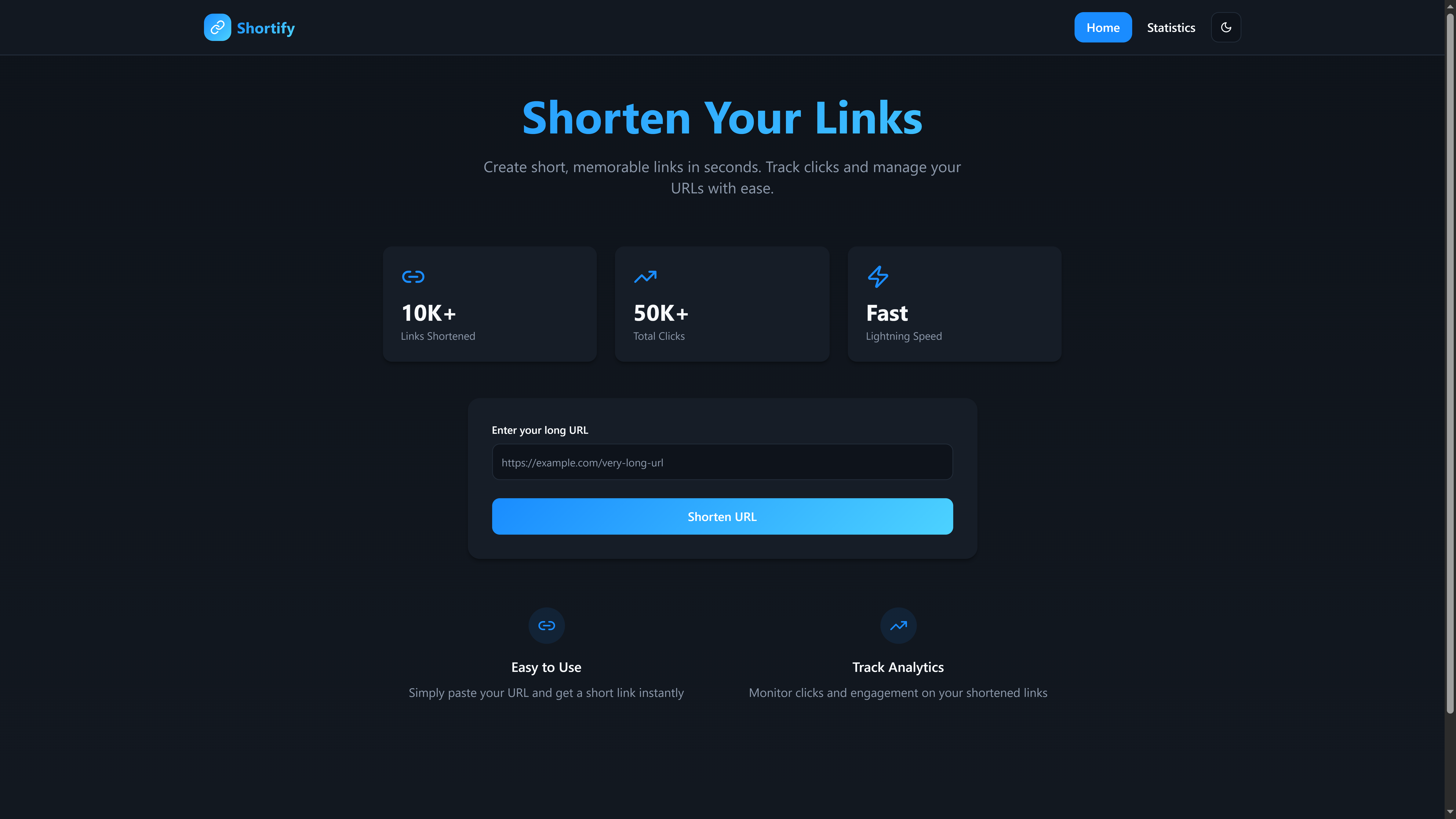 Shortify - A URL Shortener